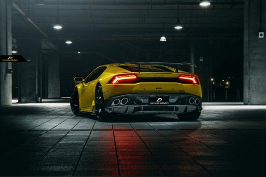 Future Design FD GT Carbon Fiber REAR DIFFUSER for Lamborghini Huracan LP580-2 LP610-4 - Performance SpeedShop