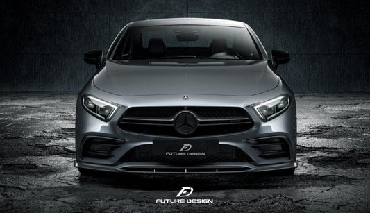 Future Design FD GTS-V Carbon Fiber FRONT SPLITTER For CLS450 CLS53 W257 C257 2019-2021 - Performance SpeedShop