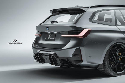 Future Design FD V1 Carbon Fiber Rear Diffuser for BMW G20 / G21 3 Series M340i 330i 2023-ON LCI - Performance SpeedShop