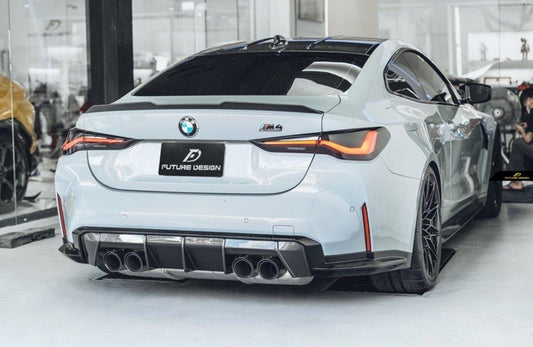 Future Design FD V1 Carbon Fiber Rear Spoiler for BMW M4 G82 & G22 4 Series - Performance SpeedShop