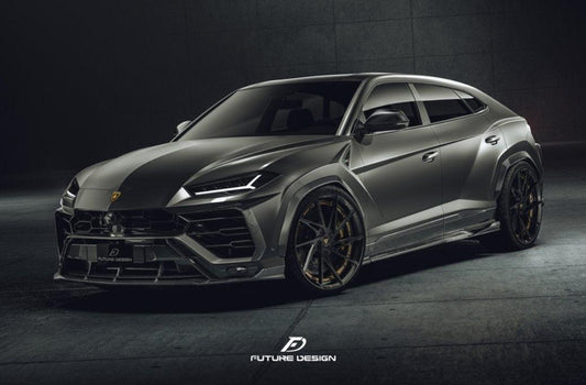 Future Design FD V2 Carbon Fiber FRONT LIP SPLITTER for Lamborghini Urus - Performance SpeedShop