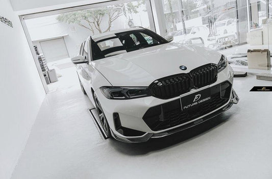 Future Design FD V2 Carbon Fiber Front Splitter for BMW G20 / G21 3 Series M340i 330i 2023-ON LCI - Performance SpeedShop