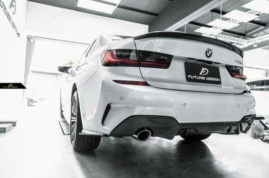 Future Design M Performance Carbon Fiber Rear Diffuser for BMW G20 / G21 3 Series 330i with M-Package - Performance SpeedShop