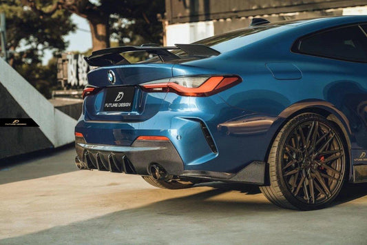 BMW M4 M4C M4CS G82 G83 2021-ON & I4 M50 / e Drive 40 G26 2022-ON & 4 Series Gran Coupe M440 430 G26 2022-ON with Aftermarket Parts - MP Style Rear Wing Carbon Fiber/FRP from Future Design