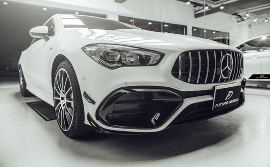 Mercedes Benz CLA45 CLA35 AMG C250 2020-ON with Aftermarket Parts - CLA45 Conversion Front Bumper Set PP from Future Design