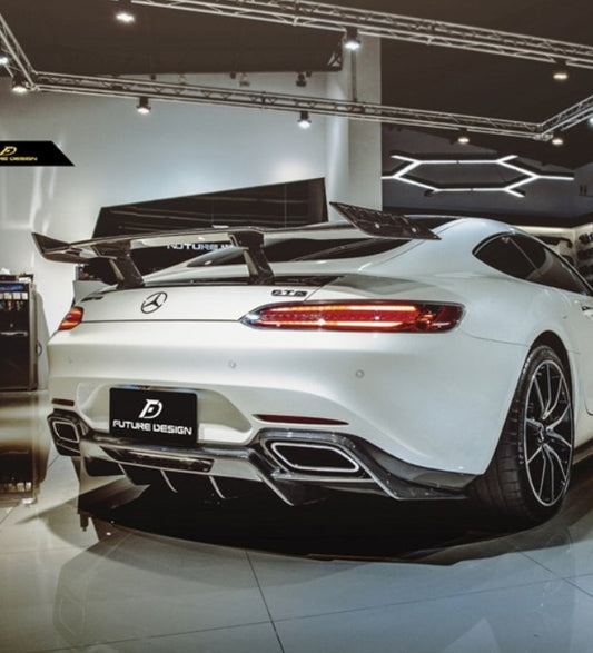 Future Design RT STYLE Carbon Fiber REAR DIFFUSER For Mercedes benz AMG GT GTS GTC C190 2015-ON - Performance SpeedShop