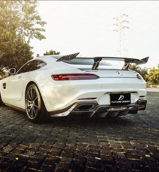 Future Design RT STYLE Carbon Fiber REAR SPOILER WING For Mercedes benz AMG GT GTS GTC C190 2015-ON - Performance SpeedShop