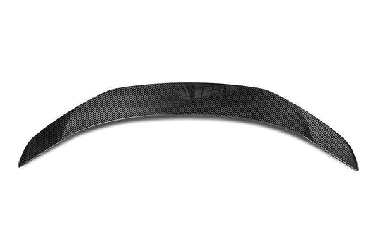 Tesla Model 3 Performance Long Range Standard Base 2017 2018 2019 2020 2021 2022 2023 with Aftermarket Parts - V Style Rear Spoiler Carbon Fiber from Aero Republic