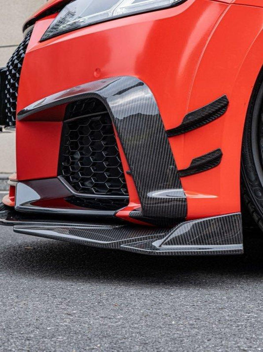 Audi TTRS 8S 2016 2017 2018 Pre-facelift with Aftermarket Parts - Front Bumper Trim Pre-preg Carbon Fiber from Yofer USA