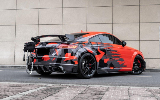 Audi TTRS 8S 2016 2017 2018 Pre-facelift with Aftermarket Parts - Full Body Kit Package Pre-preg Carbon Fiber from Yofer USA
