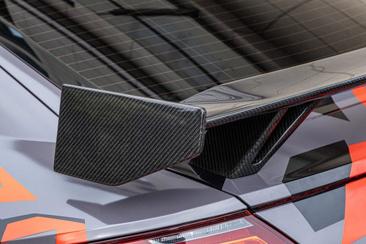 Audi TTRS 8S 2016 2017 2018 Pre-facelift with Aftermarket Parts - Rear Wing Pre-preg Carbon Fiber from Yofer USA