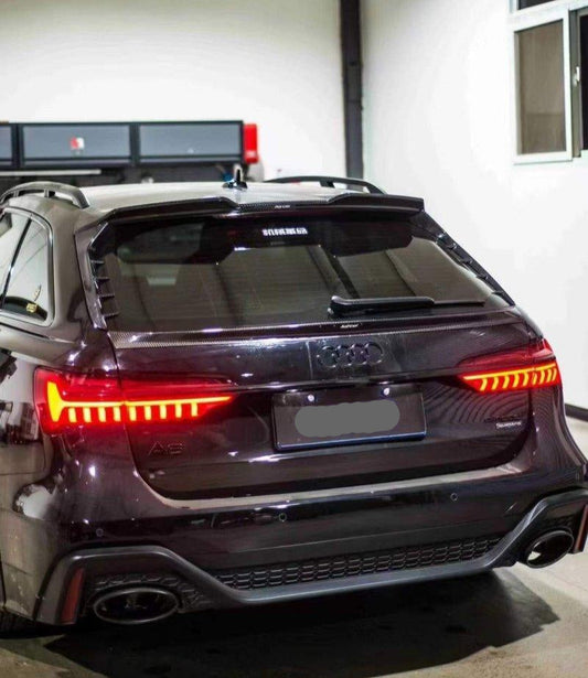Audi A6 Allroad C8 2020-ON with Aftermarket Parts - Pre-preg Carbon Fiber Rear Trunk Spoiler from Karbel Carbon