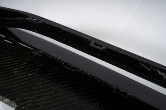 Audi A6 Allroad C8 2020-ON with Aftermarket Parts - Upper Front Lip Pre-preg Carbon Fiber from Karbel Carbon