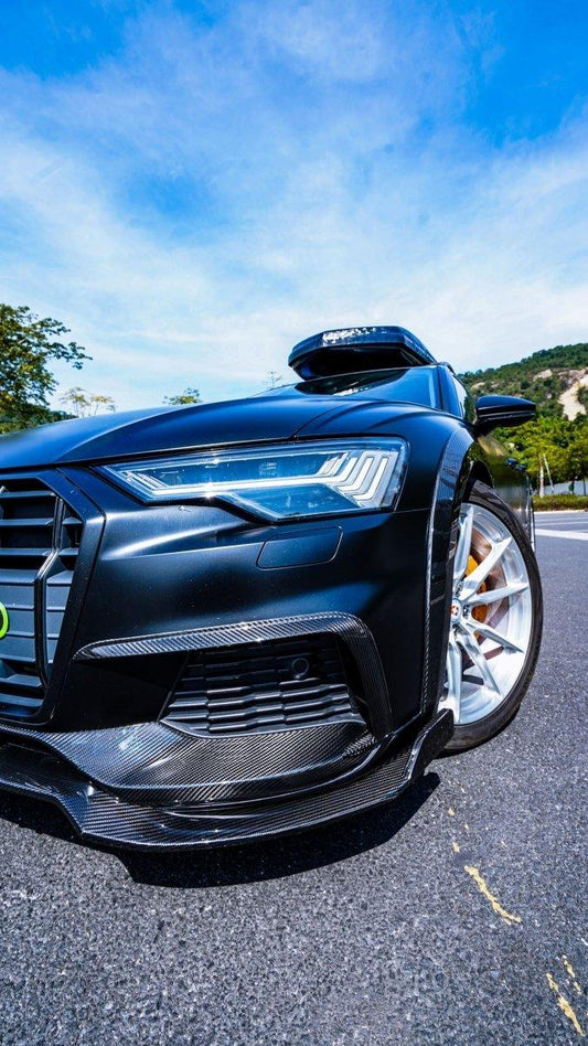 Audi A6 Allroad C8 2020-ON with Aftermarket Parts - Upper Valences Pre-preg Carbon Fiber from Karbel Carbon