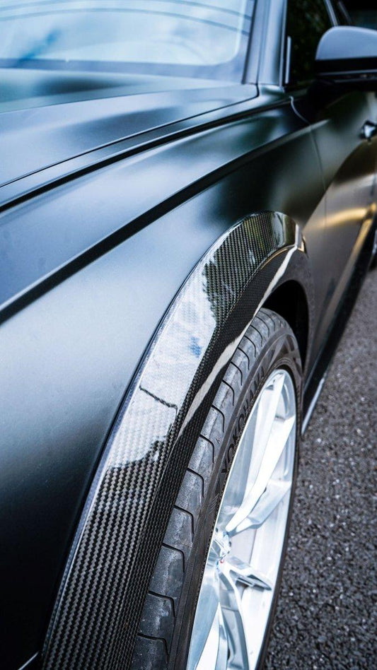Audi A6 Allroad C8 2020-ON with Aftermarket Parts - Wheel Arches Pre-preg Carbon Fiber from Karbel Carbon