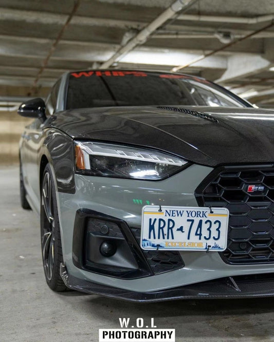 Audi RS5 S5 A5 B9 B9.5 2017-ON with Aftermarket Parts - Hood Pre-preg Carbon Fiber from Karbel Carbon