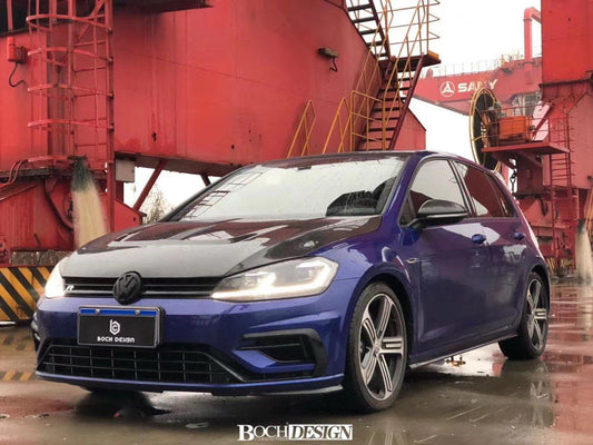Volkswagen Golf R / GTI / Golf MK7 & MK7.5 2015 2016 2017 2018 2019 2020 2021 with Aftermarket Parts - Hood Bonnet Pre-preg Carbon Fiber from Karbel Carbon