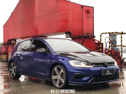 Volkswagen Golf R / GTI / Golf MK7 & MK7.5 2015 2016 2017 2018 2019 2020 2021 with Aftermarket Parts - Hood Bonnet Pre-preg Carbon Fiber from Karbel Carbon