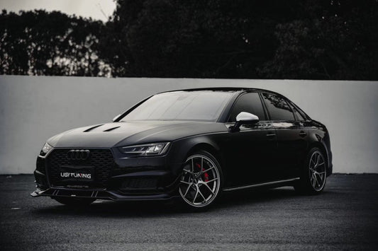 Audi RS4 S4 A4 (all models) B9 / B9.5 2017-ON with Aftermarket Parts - Hood Pre-preg Carbon Fiber from Karbel Carbon