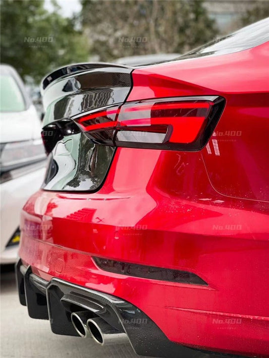 Audi RS3 S3 A3 8V/8V.5 2014-2020 with Aftermarket Parts - Trunk Lid Pre-preg Carbon Fiber from Karbel Carbon