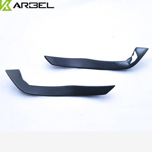 Audi RS3 8V 8V.5 2018 2019 2020 with Aftermarket Parts - Front Canards Carbon Fiber from Karbel Carbon