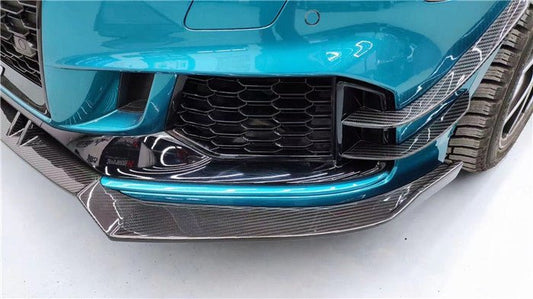 Audi RS3 8V 8V.5 2018 2019 2020 with Aftermarket Parts - Front Canards Carbon Fiber from Karbel Carbon