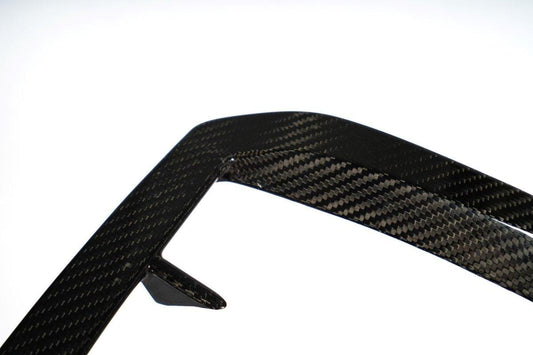 Audi S4 A4 S-line (with s-line bumper, does not fit base model) B9.5 2020-ON with Aftermarket Parts - Upper Valences Pre-preg Carbon Fiber from Karbel Carbon