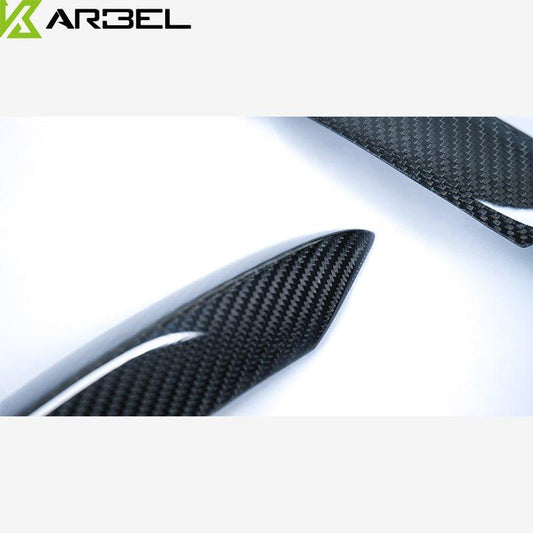 Audi S5 A5 (with s-line bumper, does not base model) B9 2017-2019 with Aftermarket Parts - Upper Valences Pre-preg Carbon Fiber from Karbel Carbon