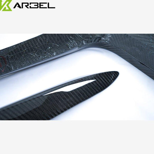 Audi S5 A5 (with s-line bumper, does not base model) B9 2017-2019 with Aftermarket Parts - Upper Valences Pre-preg Carbon Fiber from Karbel Carbon