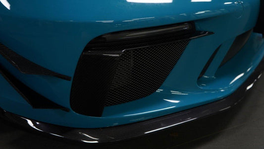 Porsche 911 991.2 GT3 2018-2019 with Aftermarket Parts - Upper Valences Pre-preg Carbon Fiber from Karbel Carbon