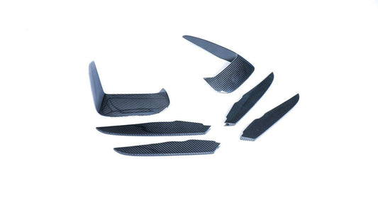 Volkswagen Golf R / GTI MK7.5 2018 2019 2020 2021 with Aftermarket Parts - Upper Valences Pre-preg Carbon Fiber from Karbel Carbon