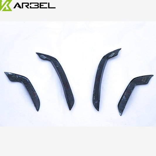 Audi RS5 B9 2018 2019 2020 with Aftermarket Parts - Front Canards Pre-preg Carbon Fiber from Karbel Carbon