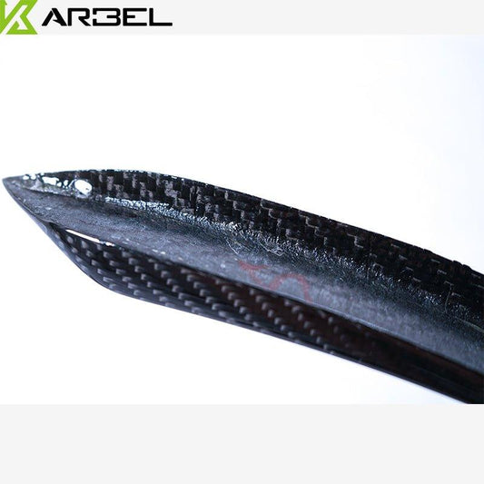 Audi RS5 B9 2018 2019 2020 with Aftermarket Parts - Front Canards Pre-preg Carbon Fiber from Karbel Carbon