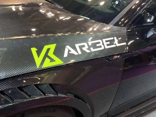 Audi S5 A5 B9 2017 2018 2019 with Aftermarket Parts - Front Fenders Pre-preg Carbon Fiber from Karbel Carbon