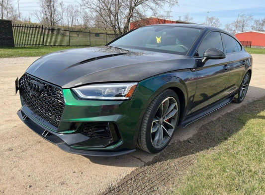 Audi S5 A5 B9 2017 2018 2019 with Aftermarket Parts - Front Fenders Pre-preg Carbon Fiber from Karbel Carbon
