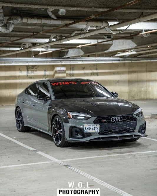 Audi S5 A5 B9 2017 2018 2019 with Aftermarket Parts - Front Fenders Pre-preg Carbon Fiber from Karbel Carbon