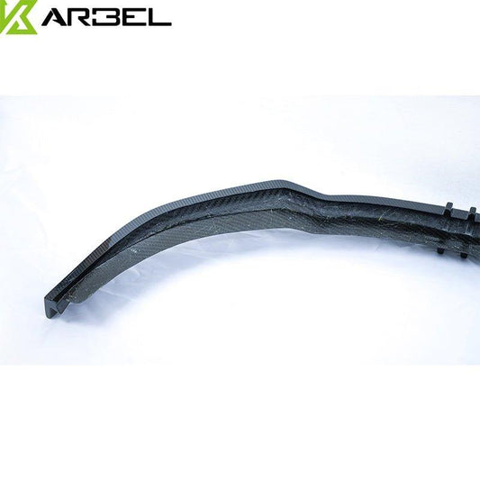 Audi S6 / A6 Avant / A6 (with S-line bumper, does not fit base model) C8 2019 2020 2021 2022 2023 2024 with Aftermarket Parts - Front Lip Pre-preg Carbon Fiber from Karbel Carbon