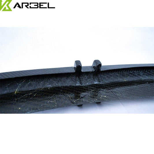 Audi S6 / A6 Avant / A6 (with S-line bumper, does not fit base model) C8 2019 2020 2021 2022 2023 2024 with Aftermarket Parts - Front Lip Pre-preg Carbon Fiber from Karbel Carbon