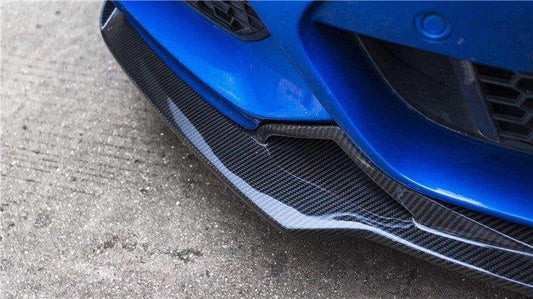 BMW 2 Series M240i 230i (with M-Package bumper) F22/F23 2014 2015 2016 2017 2018 2019 2020 2021 with Aftermarket Parts - Front Lip Pre-preg Carbon Fiber from Karbel Carbon