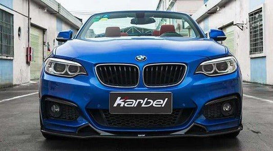 BMW 2 Series M240i 230i (with M-Package bumper) F22/F23 2014 2015 2016 2017 2018 2019 2020 2021 with Aftermarket Parts - Front Lip Pre-preg Carbon Fiber from Karbel Carbon