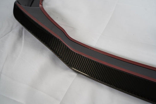BMW X3M X3MC F97 Pre-LCI 2019 2020 2021 & X4M X4MC F98 Pre-LCI 2019 2020 2021 with Aftermarket Parts - Front Lip Pre-preg Carbon Fiber from Karbel Carbon