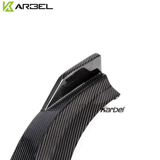 Audi S3 A3 S-line (with s-line bumper) 8V.5 2017-2020 with Aftermarket Parts - Front Lip Pre-preg Carbon Fiber from Karbel Carbon