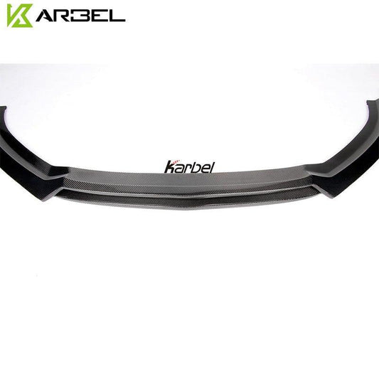 Audi S3 A3 S-line (with s-line bumper) 8V.5 2017-2020 with Aftermarket Parts - Front Lip Pre-preg Carbon Fiber from Karbel Carbon