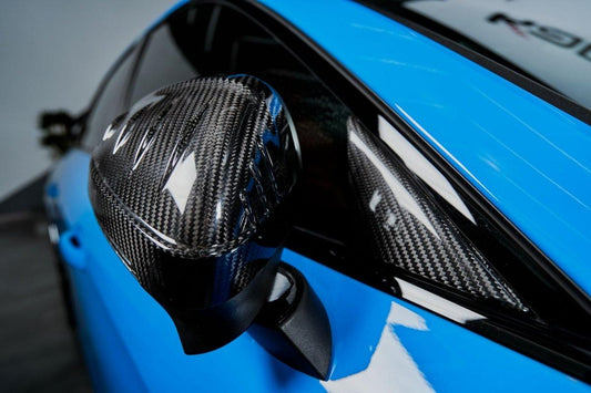 Audi RS5 S5 A5 (equiped with blind assist/without blind assist) B9 / B9.5 2017-ON & RS4 S4 A4 (equiped with blind assist/without blind assist) B9 / B9.5 2017-ON With Aftermarket Parts - Mirror Covers Pre-preg Carbon Fiber from Karbel Carbon