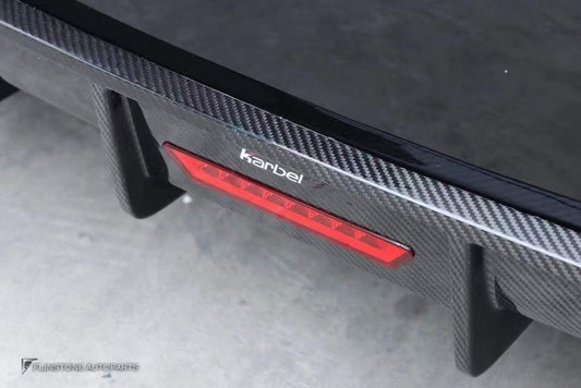 Audi TTS / TT (with s-line bumper) 8S MK3 2015 2016 2017 2018 2019 with Aftermarket Parts - Rear Diffuser & Canards Pre-preg Carbon Fiber from Karbel Carbon