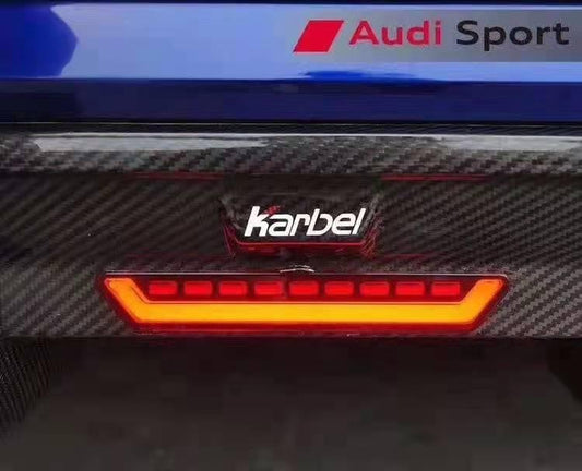 Audi A4 Base Model (does not fit A4 S-line) B9 2017 2018 2019 with Aftermarket Parts - Rear Diffuser Pre-preg Carbon Fiber from Karbel Carbon