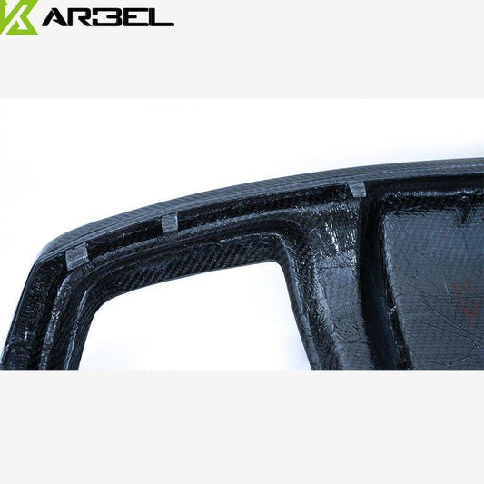 Audi A5 (fits base model, does not fit s-line) B8.5 2012 2013 2014 2015 2016 with Aftermarket Parts - Rear Diffuser Pre-preg Carbon Fiber from Karbel Carbon