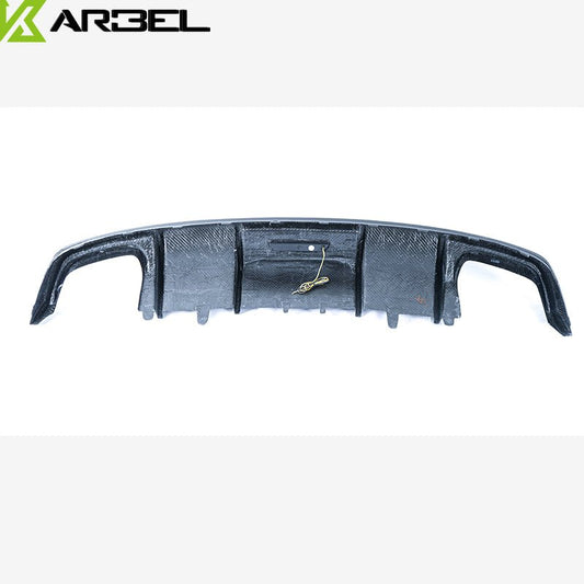 Audi A7 (fits base model, does not fit s-line) C7.5 2016-2018 with Aftermarket Parts - Rear Diffuser Pre-preg Carbon Fiber from Karbel Carbon