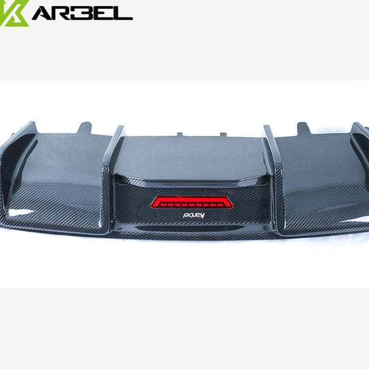 Audi A7 (fits base model, does not fit s-line) C7.5 2016-2018 with Aftermarket Parts - Rear Diffuser Pre-preg Carbon Fiber from Karbel Carbon