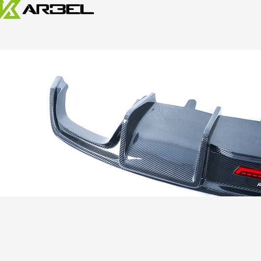 Audi A7 (fits base model, does not fit s-line) C7.5 2016-2018 with Aftermarket Parts - Rear Diffuser Pre-preg Carbon Fiber from Karbel Carbon